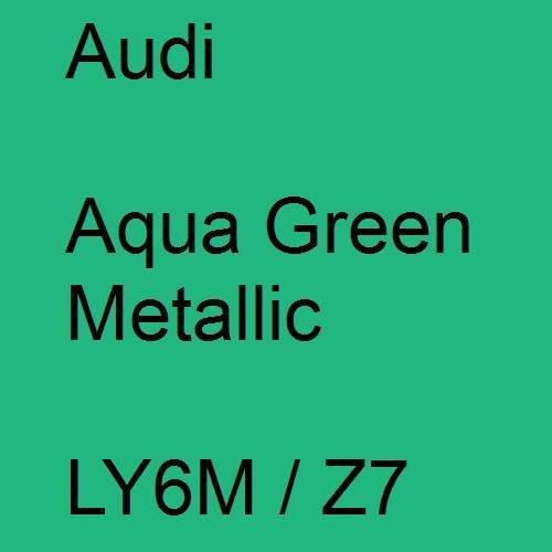 Audi, Aqua Green Metallic, LY6M / Z7.